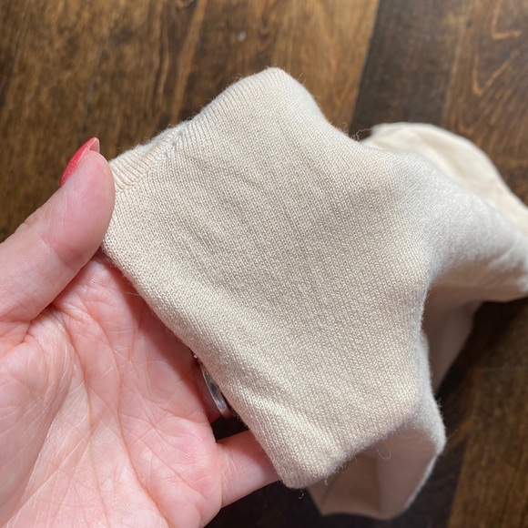 Soft Cream Bebe top with lace back - Picture 6 of 6